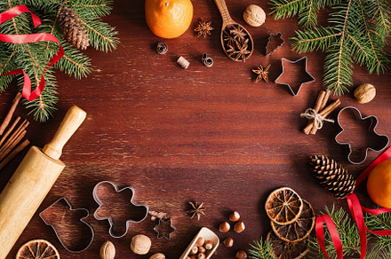 New Year or Christmas frame, a Holiday Photo by The baking man