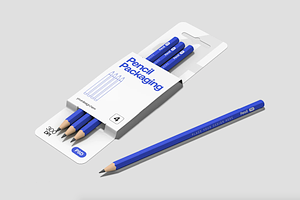 Pencil Packaging Mockup Set, a Packaging Mockup by graphicsauce