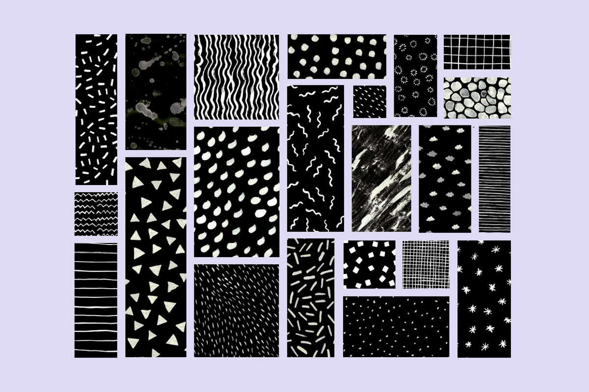 Ink-Graphic/Doodle Seamless Patterns, a Pattern Graphic by aniunova (Photo 4 of 5)