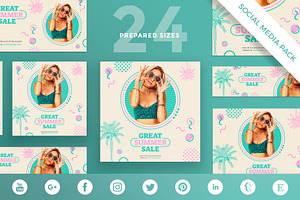 Social Media Pack|Great Summer Sale