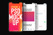 10 iPhone X PSD Mockup Set, an iPhone Mockup by Sinlatown (Thumbnail 7 of 11)