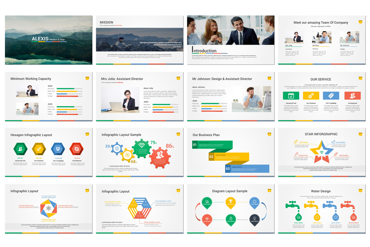 Alexis Powerpoint Template, a Presentation Template by UniqueStudio (Photo 4 of 7)