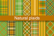 #89 Plaid Pattern in Nature Green, a Pattern Graphic by Plaid4You (Thumbnail 1 of 9)