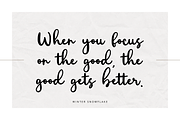 Winter Snowflake, a Script Font by Creavibes Design (Thumbnail 3 of 8)