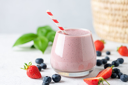 Delicious berry fruit smoothie, a Food & Drink Photo by The baking man