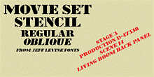 Movie Set Stencil JNL