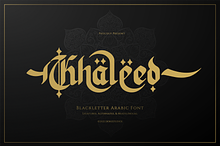 Khaleed | Blackletter Arabic Font