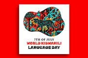 World Kiswahili Language Day Banner, a Social Media Template by nandinigraphics (Thumbnail 2 of 3)
