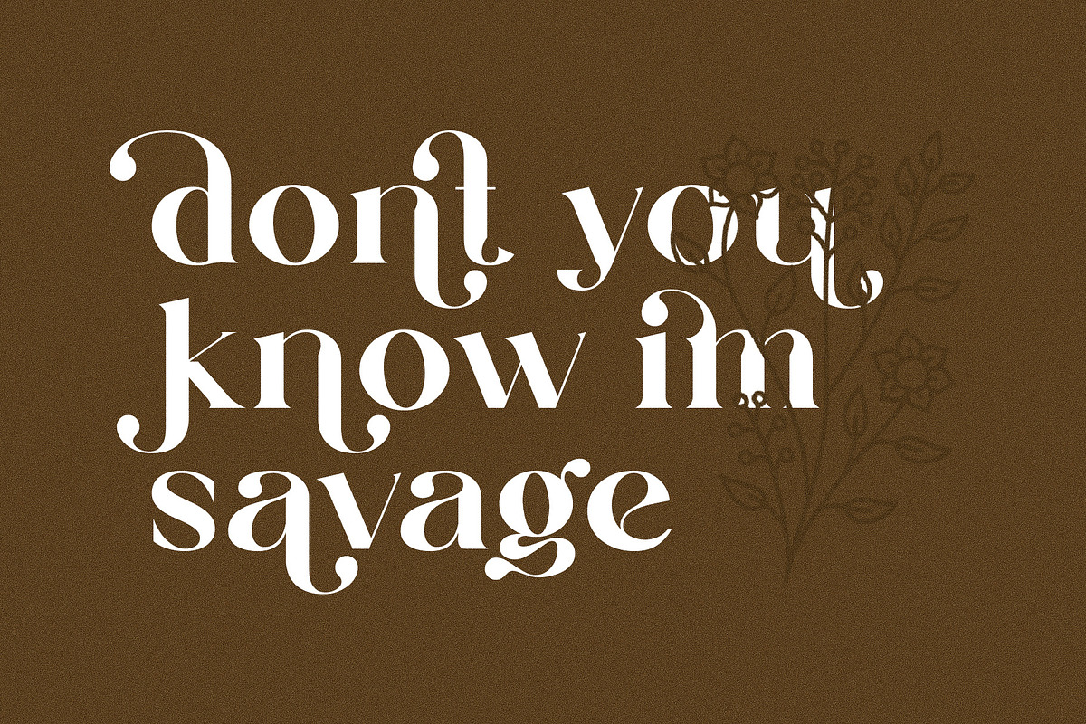 Milkipa Galista - Ligature Typeface, a Serif Font by Graphicxell (Photo 9 of 10)