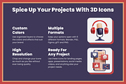 3D Entertainment Icon Set, a Characters & Person 3D Model by Flat Icons (Thumbnail 8 of 8)