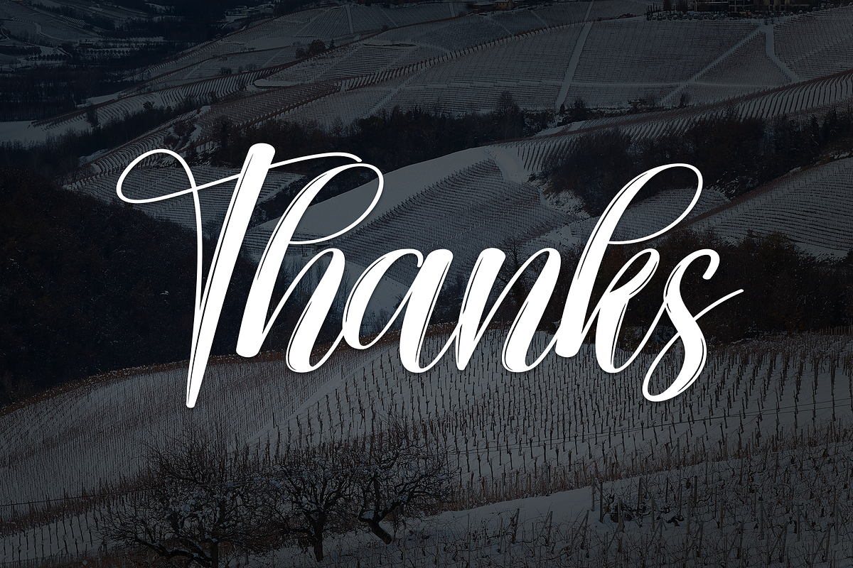 Winterfarm | Script Font, a Handwritten Font by Scratchones (Photo 9 of 9)