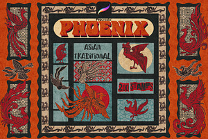 Phoenix stamps for Procreate