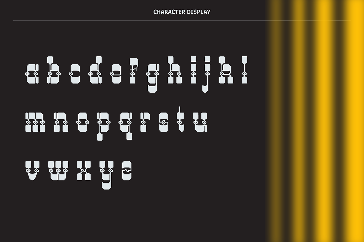 Ziga - Futuristic Display Typeface, a Slab Serif Font by Griyo Type (Photo 5 of 10)