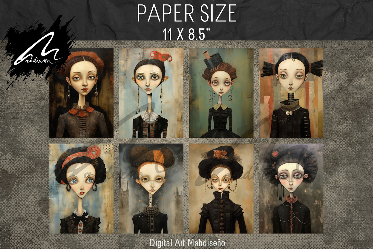 Odd Whimsical Girl, Quirky Pages, a Person Illustration by Digital Art Mahdiseño (Photo 3 of 9)