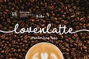 Loven Latte - Handwriting Type, a Script Font by ikiiko (Thumbnail 1 of 8)