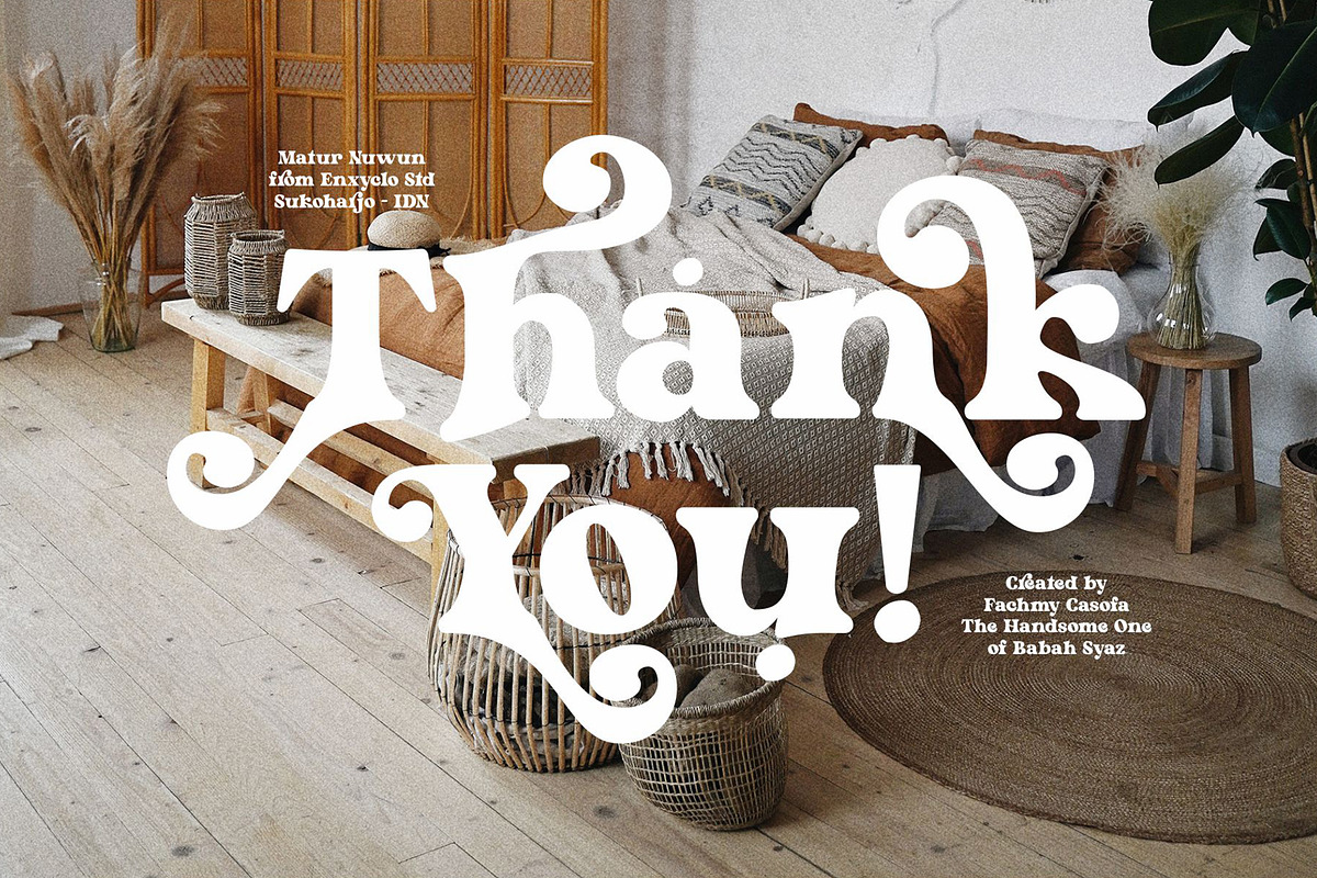 NCL Kerih Moady - Retro Groovy, a Serif Font by Enxyclo Studio (Photo 15 of 15)