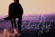 Celestial Grief, a Script Font by Lilithcollageart (Thumbnail 7 of 8)