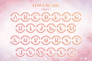 Monogram Floral Love Font