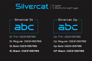 Silvercat Font Family