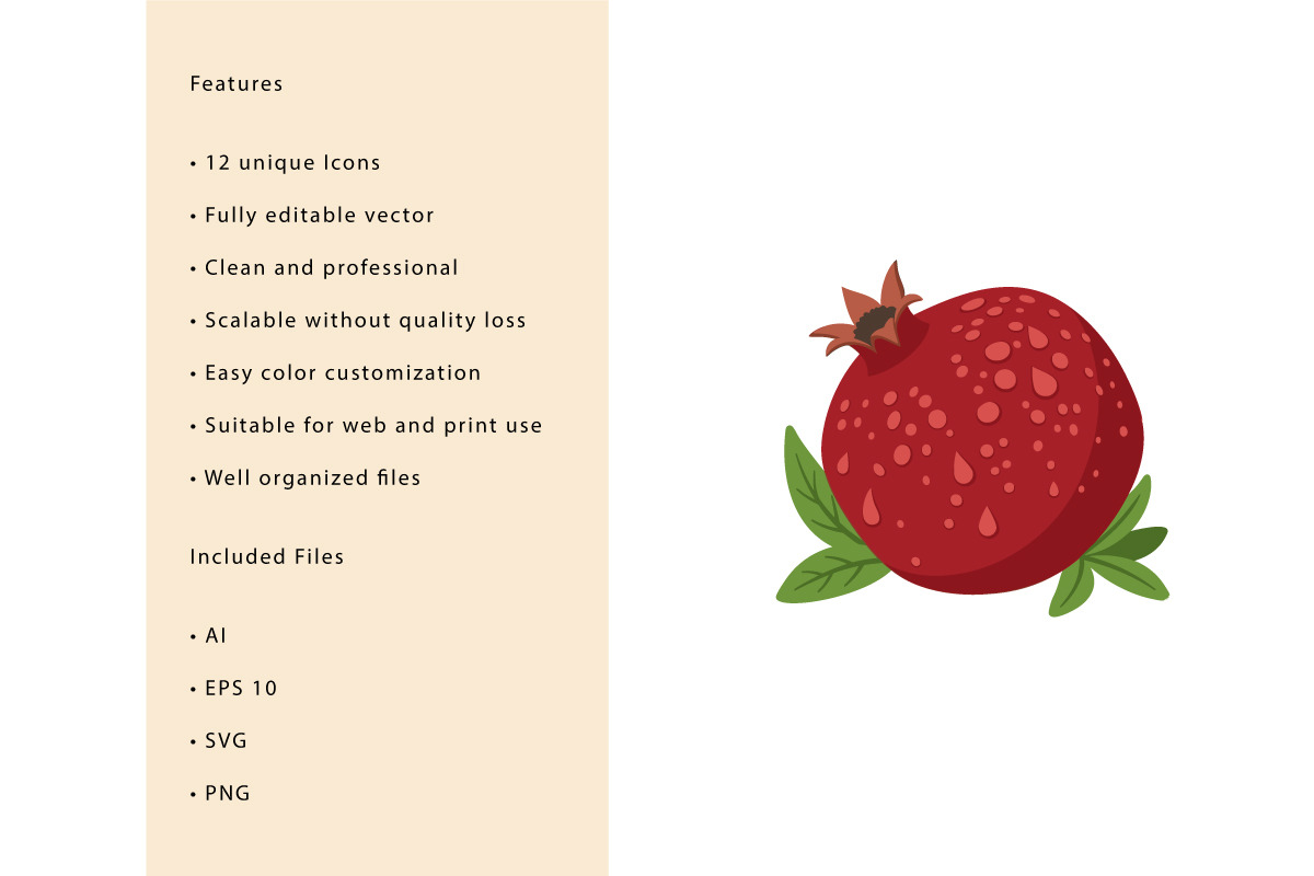 Fruits Icons Pack, a Duotone Icon by vectorstank (Photo 2 of 3)