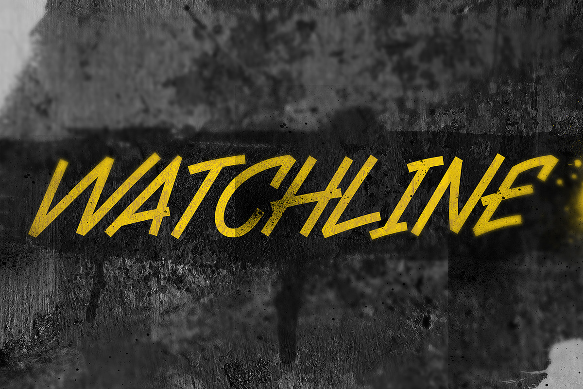 Watchline, a Font by Aarley Kaiven (Photo 1 of 6)