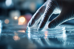 Scientist experiments in dish, a Photo by Beautiful things