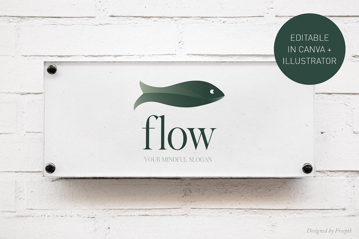 Flow Logo Template | Canva & AI preview 2
