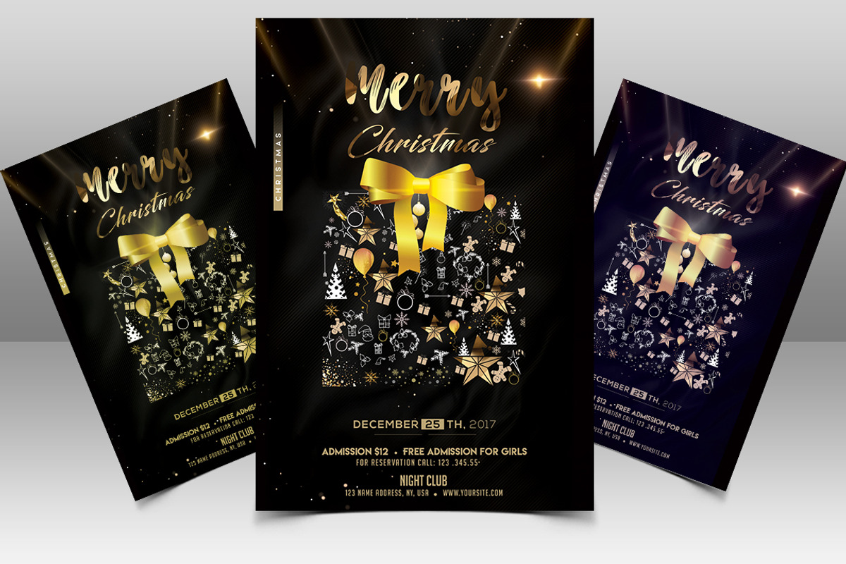 Merry Christmas - PSD Flyer Template, a Flyer Template by Ronita Shkodra