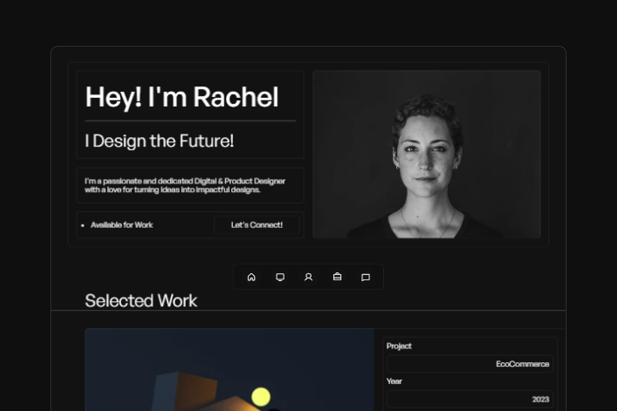 Shade - Portfolio Framer Template, a Landing Page Template by THdesign (Photo 1 of 4)
