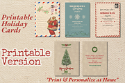 8 retro Christmas Cards Bundle, a Card Template by Prodesign (Thumbnail 2 of 8)