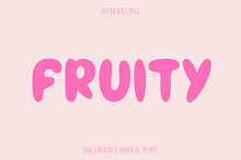 Fruity - Decorative Display Font