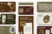 Email Marketing Newsletter Template, an Email Template by Branding Babe Co. (Thumbnail 1 of 10)