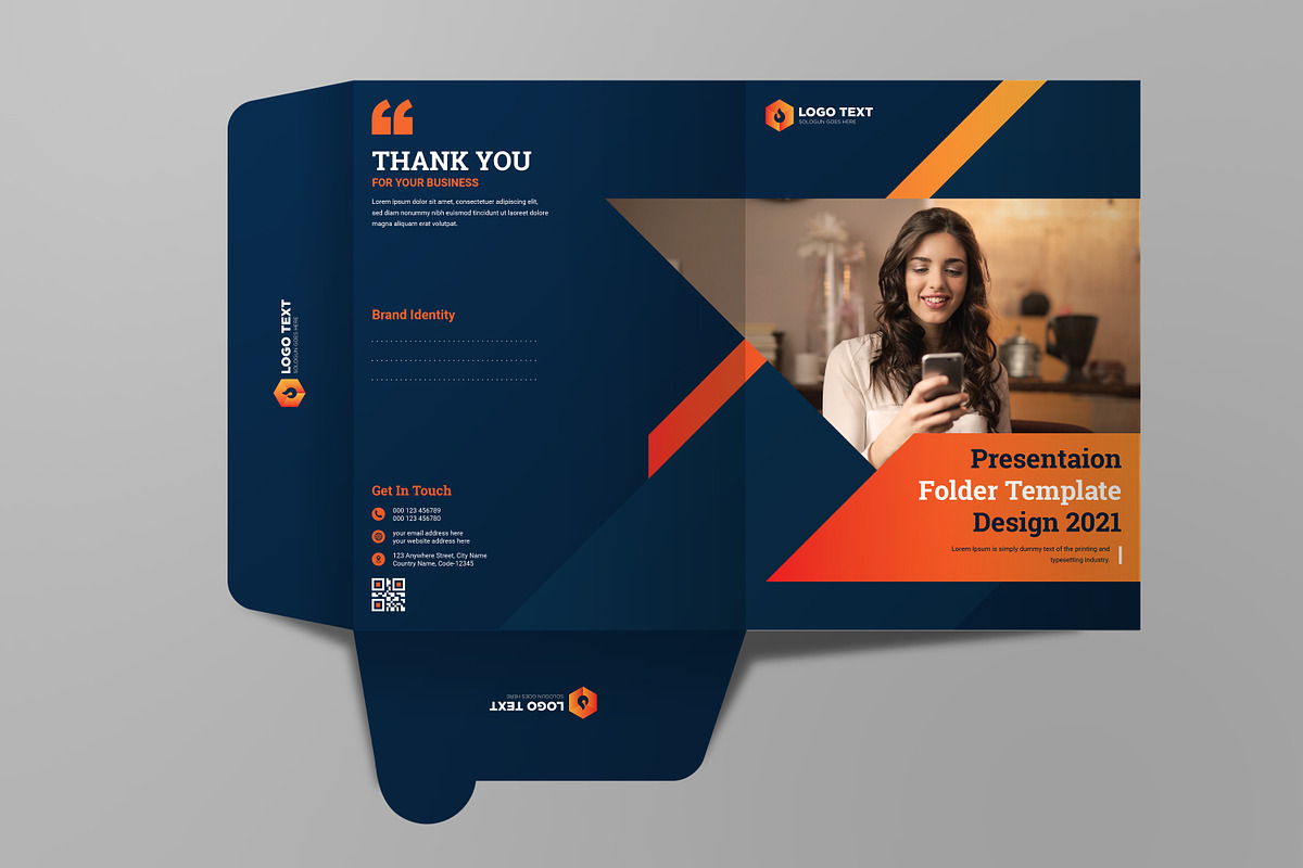 Presentation Folder Template Design, a Poster Template by zahidhossainalif (Photo 4 of 6)