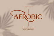 Aerobic, a Sans Serif Font by Wildan Type (Thumbnail 1 of 7)