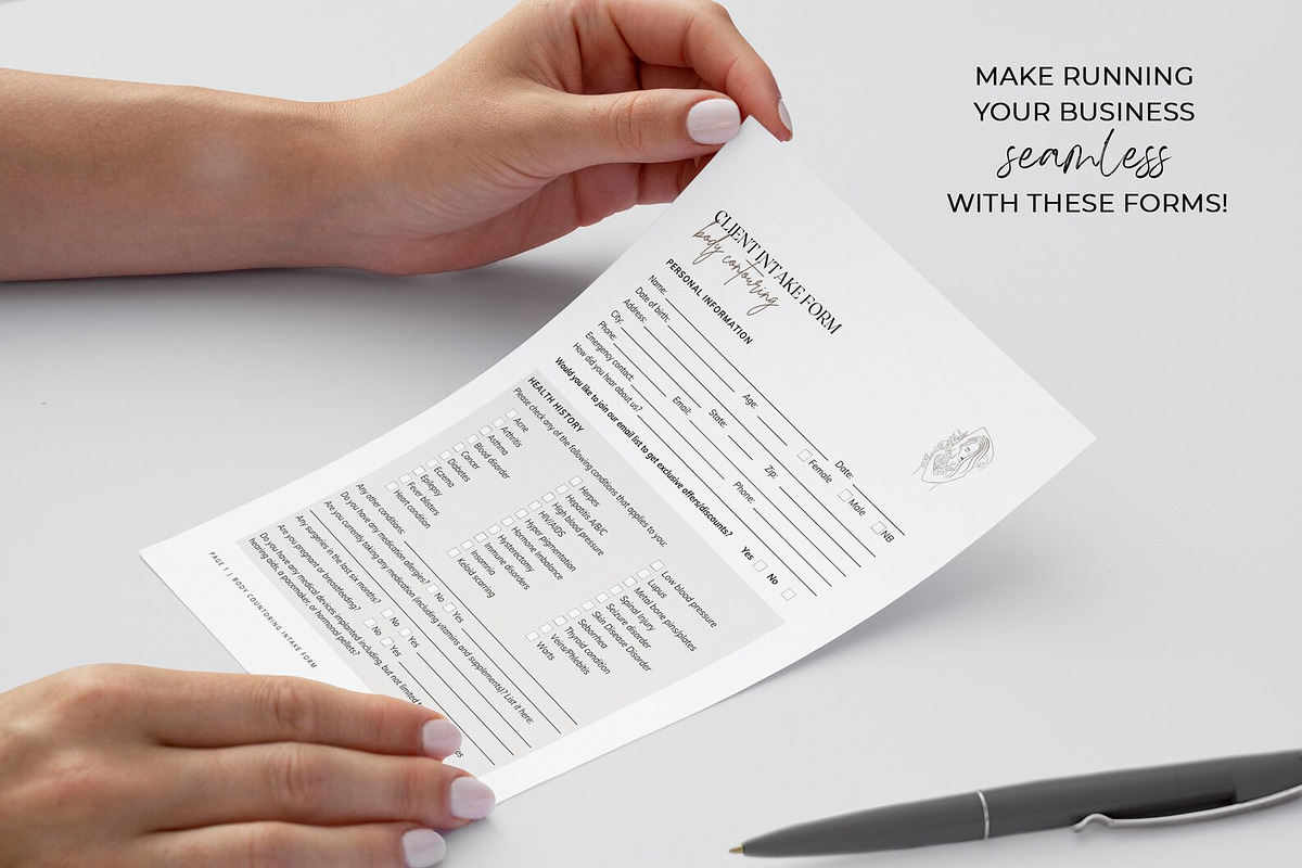 Esthetician Consent Forms, a Design Template by SwitzerShop (Photo 6 of 9)