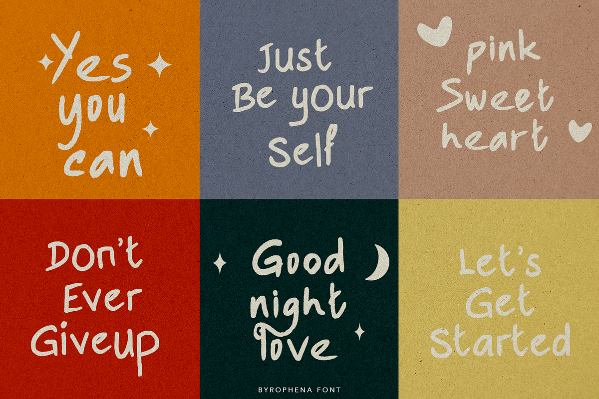Byrophena Brush Fontduo, a Handwritten Font by madeDeduk (Photo 9 of 10)