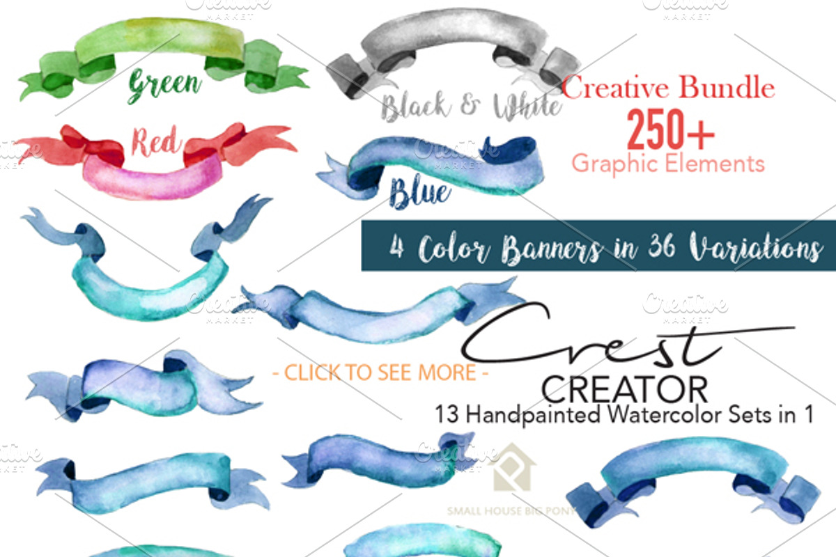 Crest Creator - Creative Bundle Set, an Illustration by SmallHouseBigPony (Photo 19 of 23)