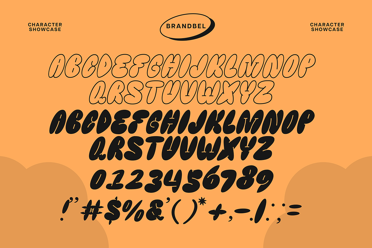 Brandbel Bubble Typeface, a Symbol Font by GRVS Studio (Photo 3 of 4)
