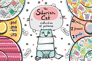 The Siberian Cat patterns, an Animal Illustration by Zooza Art (Thumbnail 1 of 10)