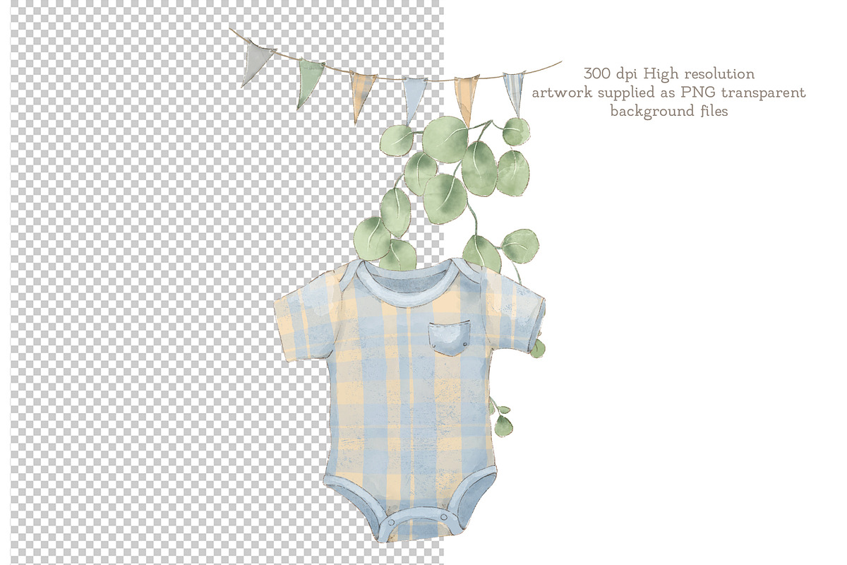 Wild West Baby Cowboy Set, a Work Illustration by AlenaVlasko stock Market (Photo 2 of 7)