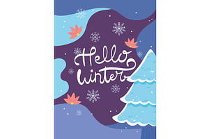 hello winter season, an Illustration by studiogstock