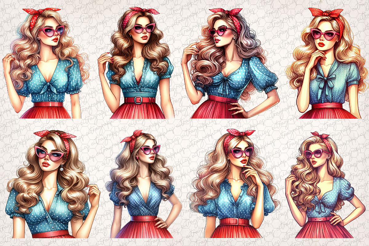 Comic Style Pop Art Girls PNG, a Graphic by CitraGraphics (Photo 4 of 6)