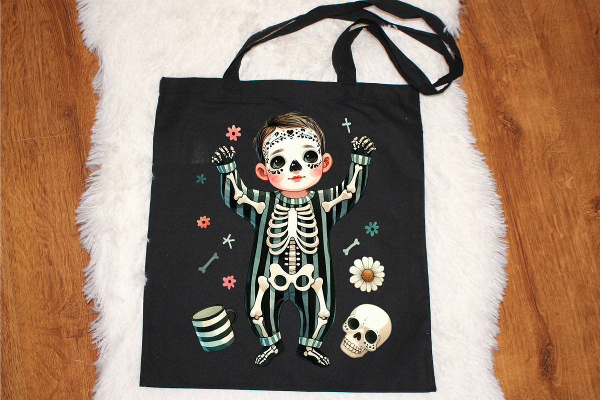 Autumn Spooky Cute Baby Clipart, a Graphic by designcity5 (Photo 5 of 5)