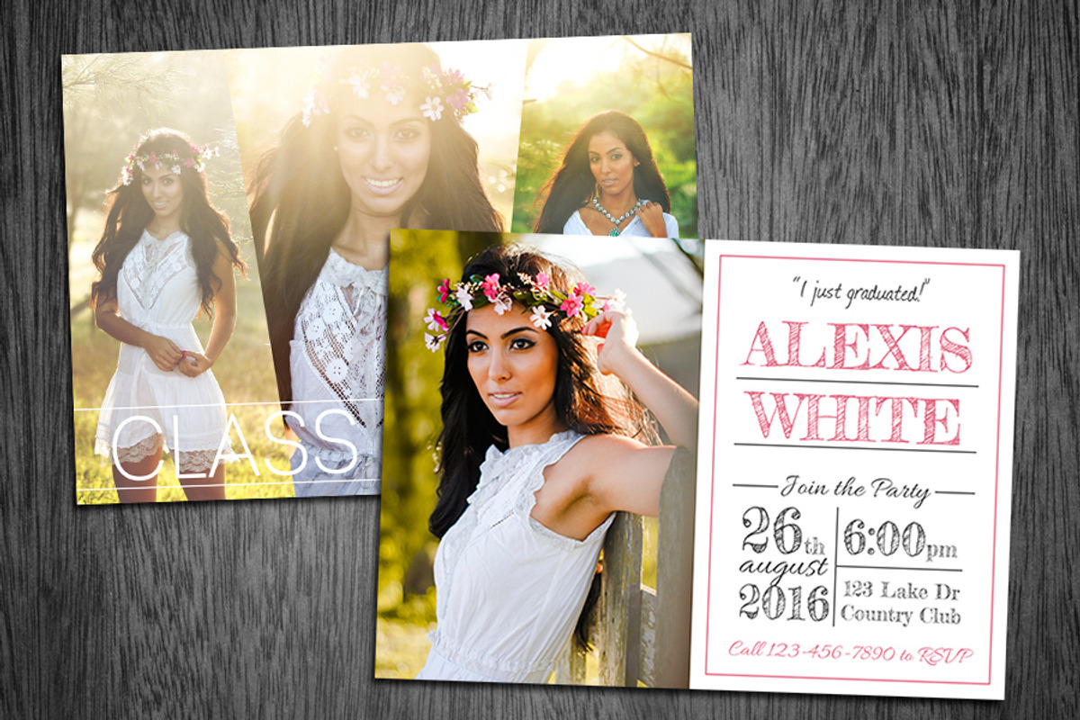 Graduation Announcement Template 01, an Invitation Template by Supremer Studio (Photo 1 of 2)