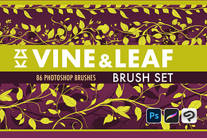 Vine and Leaf Brush Set, a Brush Add-On by Zsolt Kosa Art