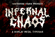 Inferal Chaos Metal Horror, a Blackletter Font by dansdesign (Thumbnail 1 of 9)