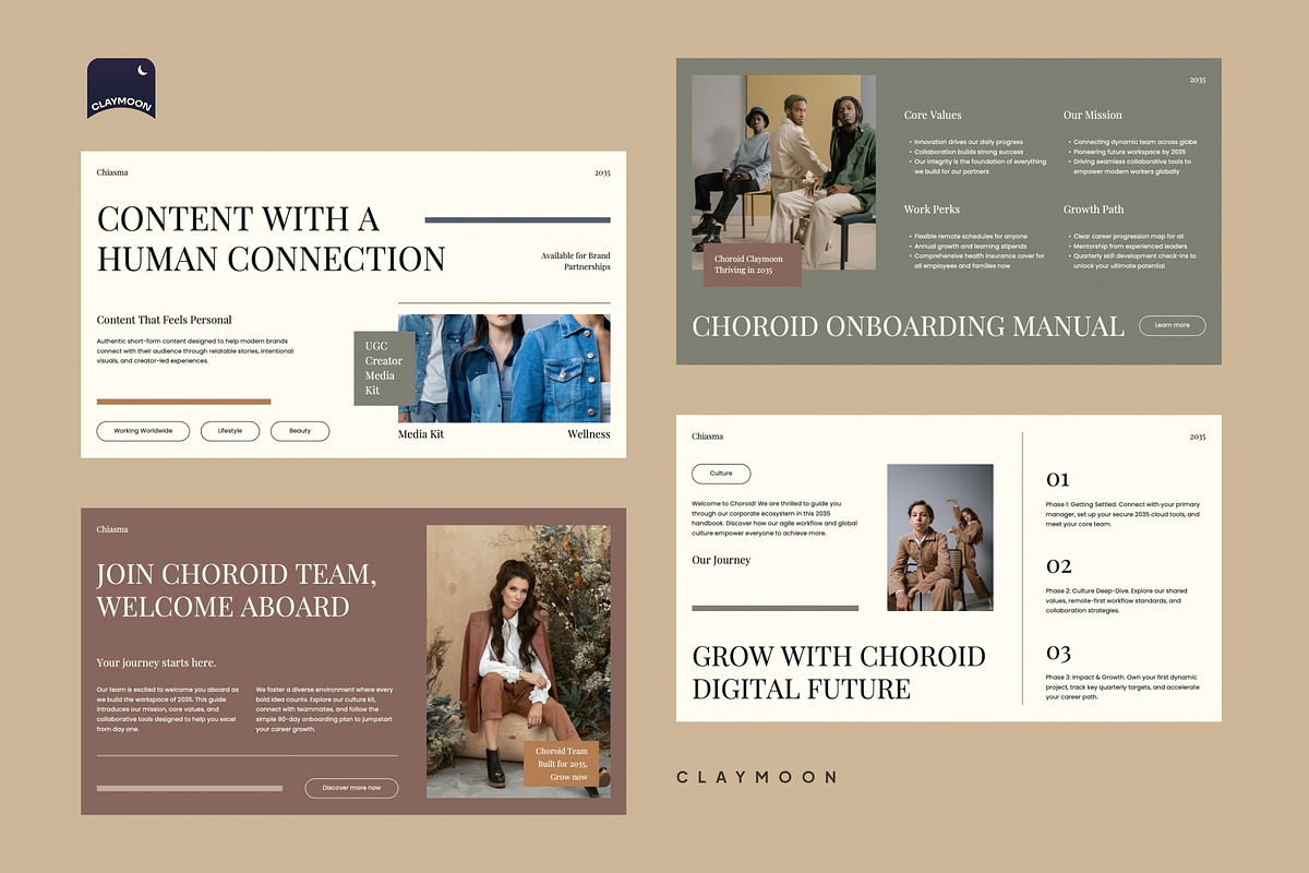 UGC Creator Media Kit Pitch Deck, a Presentation Template by Claymoon Lab (Photo 3 of 7)