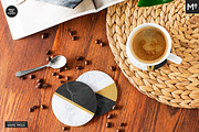 Round Coasters Mock-ups Set, a Cups & Container Mockup by Mocca Mockups Store (Thumbnail 21 of 24)