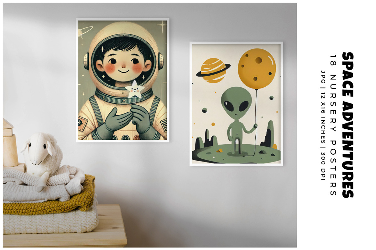 Space Adventures Posters, a Decorative Illustration by Digital Art Creations (Photo 6 of 6)