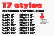 Megabold: World's Heaviest Typeface, a Sans Serif Font by Justin Penner (Thumbnail 2 of 9)